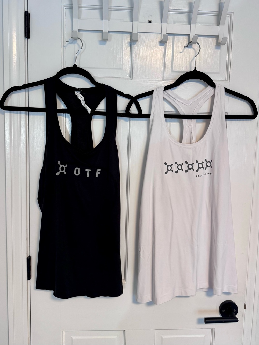lululemon | ORANGETHEORY tank bundle, One White, One Black, Size 14 - EUC